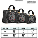 Gothistar Pentagram Of The Blood Moon Lady Leather Bag