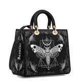 Gothistar Nocturne Flight Personalized Lady Leather Bag