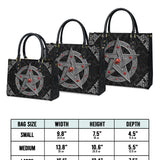 Gothistar Pentagram Of The Blood Moon Leather Bag