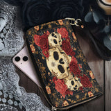 Gothistar Floralis Mortem Leather Wallet Purse