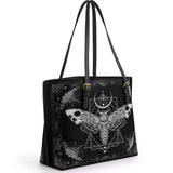 Gothistar Nocturne Flight Leather Tote Bag