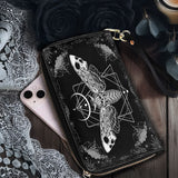 Gothistar Nocturne Flight Leather Wallet Purse