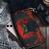 Gothistar Crimson Gaze Leather Wallet Purse