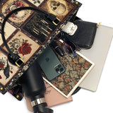 Gothistar Victorian Skull Leather Bag