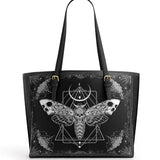 Gothistar Nocturne Flight Leather Tote Bag