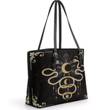 Gothistar Serpentis Nocturne Leather Tote Bag