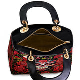 Gothistar Roses & Sugar Skull Elegance Leather Bag