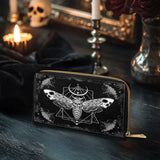 Gothistar Nocturne Flight Leather Wallet Purse