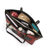 Gothistar Wings Of Fate Leather Tote Bag