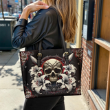 Gothistar The Vowed Skull Leather Tote Bag