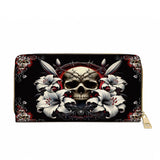 Gothistar The Vowed Skull Leather Wallet Purse