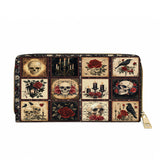 Gothistar Victorian Skull Leather Wallet Purse
