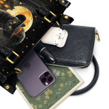 Gothistar Spooky Cat Leather Bag