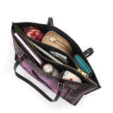 Gothistar The Quiet Watcher Leather Tote Bag