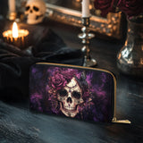 Gothistar Midnight Bloom Leather Wallet Purse