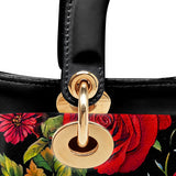 Gothistar Roses & Sugar Skull Elegance Leather Bag