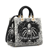 Gothistar Web Of The Unseen Lady Leather Bag