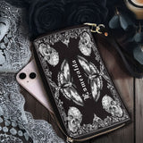 Gothistar Shadowlace Bloom Personalized Leather Wallet Purse