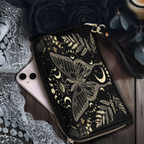 Gothistar Moonwing Enigma Leather Wallet Purse