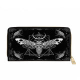 Gothistar Nocturne Flight Leather Wallet Purse