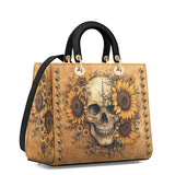 Gothistar Eternal Skull Lady Leather Bag