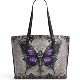 Gothistar Midnight Metamorph Leather Tote Bag