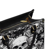 Gothistar Gothic Skullveil Roses Leather Bag