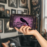 Gothistar The Quiet Watcher Leather Wallet Purse