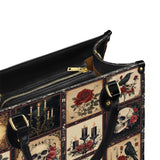Gothistar Victorian Skull Leather Bag