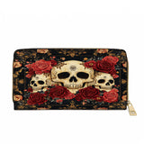 Gothistar Floralis Mortem Leather Wallet Purse