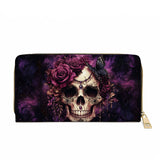 Gothistar Midnight Bloom Leather Wallet Purse