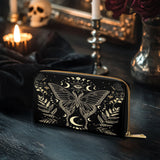 Gothistar Moonwing Enigma Leather Wallet Purse