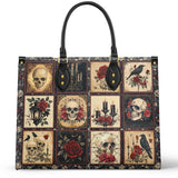 Gothistar Victorian Skull Leather Bag