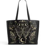 Gothistar Moonwing Enigma Leather Tote Bag