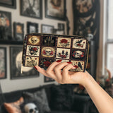 Gothistar Victorian Skull Leather Wallet Purse