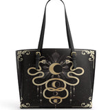 Gothistar Serpentis Nocturne Leather Tote Bag