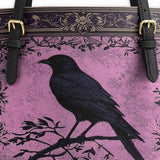 Gothistar The Quiet Watcher Leather Tote Bag