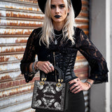 Gothistar Shadowlace Bloom Personalized Lady Leather Bag