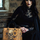 Gothistar Eternal Skull Lady Leather Bag