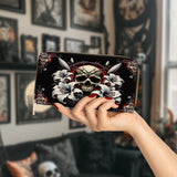 Gothistar The Vowed Skull Leather Wallet Purse