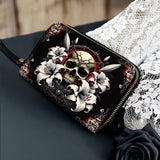 Gothistar The Vowed Skull Leather Wallet Purse