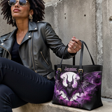 Gothistar Nocturna’s Embrace Leather Tote Bag