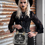 Gothistar Web Of The Unseen Lady Leather Bag