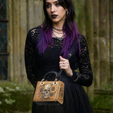 Gothistar Eternal Skull Lady Leather Bag