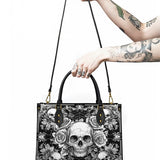 Gothistar Gothic Skullveil Roses Leather Bag