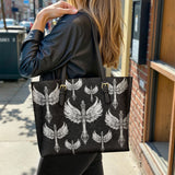 Gothistar  Wings of Valor Leather Tote Bag