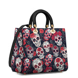 Gothistar Midnight Calavera Lady Leather Bag