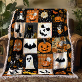 Gothistar Spooky Patchwork Woven Tapestry Blanket