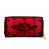 Gothistar Crimson Oracle Leather Wallet Purse