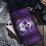 Gothistar Skull Enchantress Leather Wallet Purse